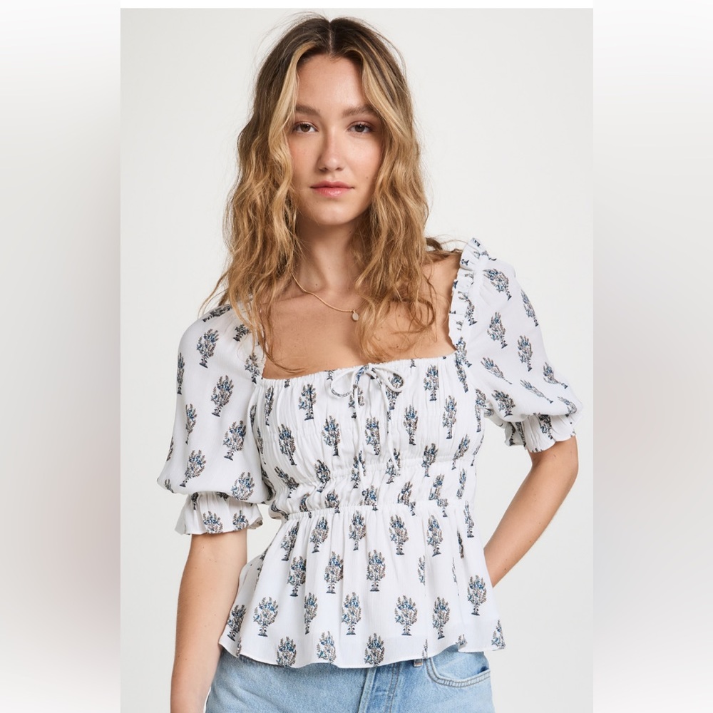 Shopbop Playa Lucila Ruched Top Size Large